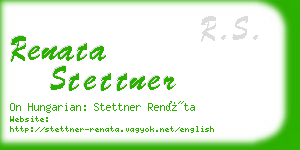 renata stettner business card